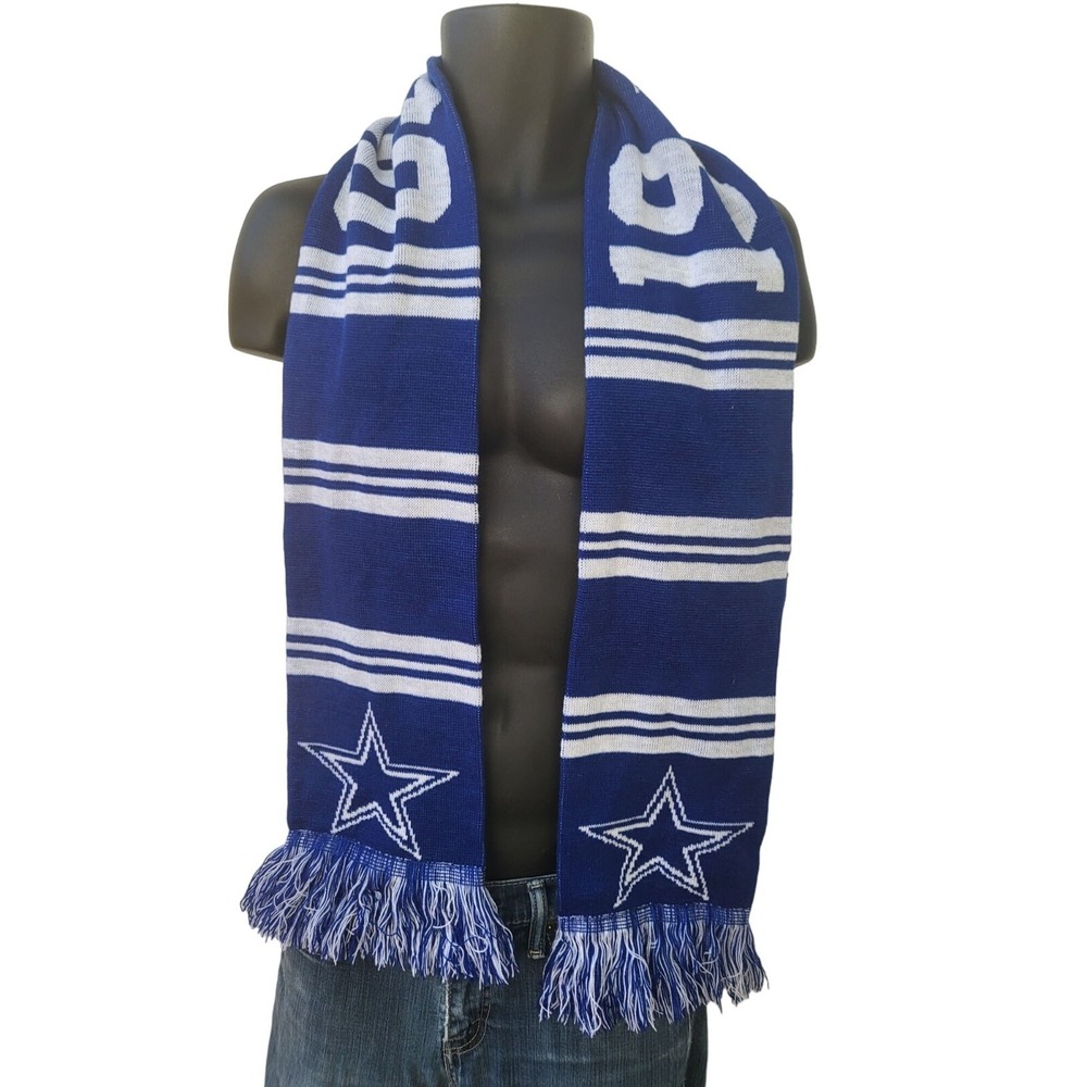 Dallas Cowboys Scarf 1960‎ NFL Blue White Football Outdoor Winter Sportswear